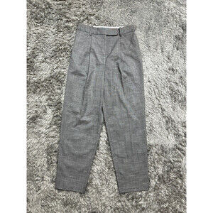Topshop Women's High Rise Tonic Kleo Pleated Crop Pants In Grey Size 2